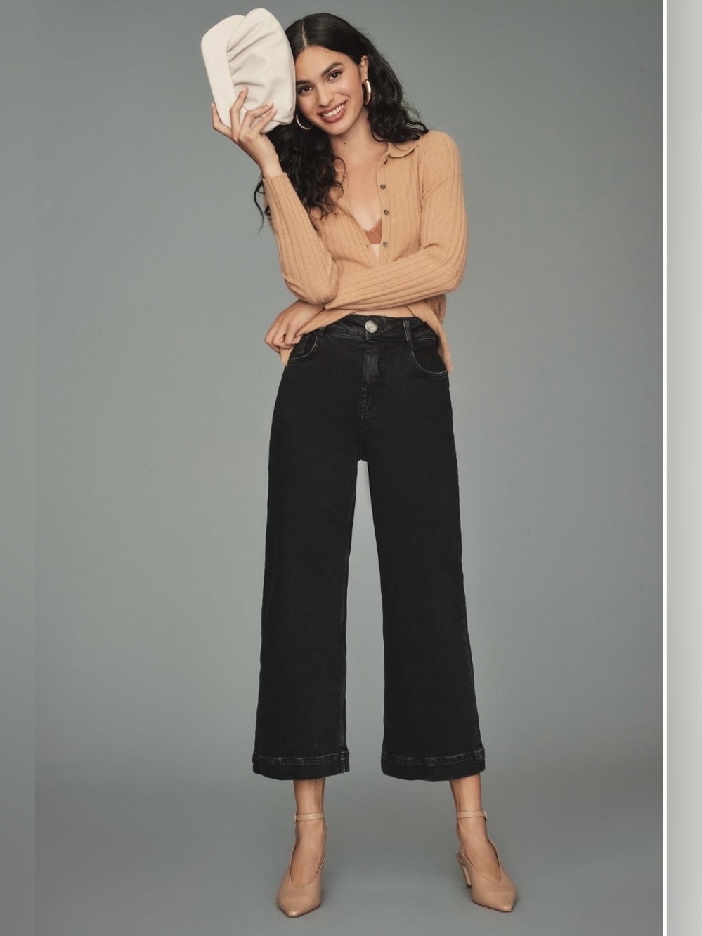 Pilcro - The Skipper High-rise Crop Wide Leg Jeans